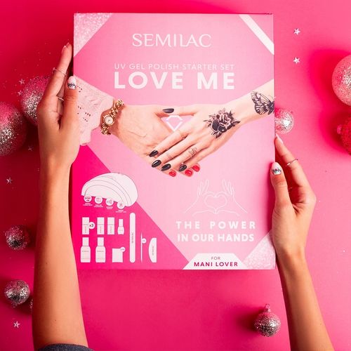 SEMILAC PREZENTOWY ZESTAW STARTOWY DO PAZNOKCI DLA POCZĄTKUJĄCYCH LOVE na Arena.pl