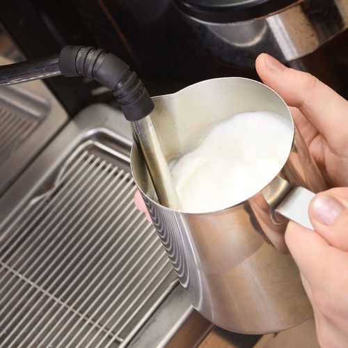 DZBANEK KUBEK DO SPIENIANIA MLEKA NA MLEKO STALOWY NIERDZEWN MLECZNIK na Arena.pl