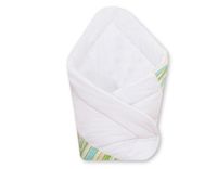 Rożek dla niemowląt miękki- Basic paseczki zielone