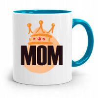 Kubek Błękitny Dla Mamy Dzień Mamy Mom Prezent Z Nadrukiem Ze Zdjęciem