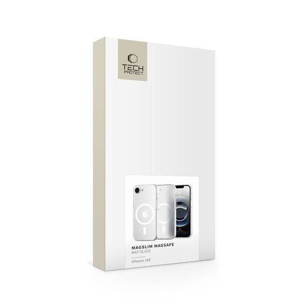 tech-protect magslim magsafe iphone 16e matte/ice zdjęcie 5