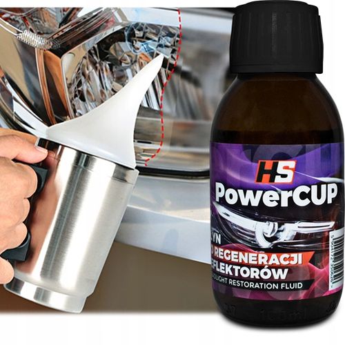 PŁYN DO REGENERACJI LAMP REFLEKTORÓW SAMOCHODOWYCH HS POWERCUP RENOWACJA na Arena.pl