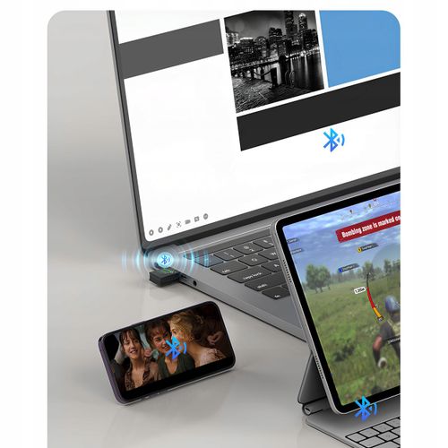 KARTA SIECIOWA ADAPTER BLUETOOTH 5.4 WiFi 6 BT USB 900 MBPS WPA3 ODBIORNIK na Arena.pl