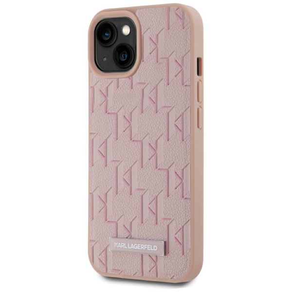 Etui Karl Lagerfeld do iPhone 15, Różowy, MagSafe zdjęcie 2