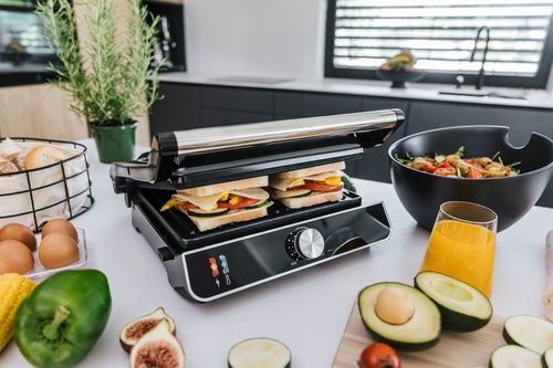 Grill Elektryczny Regulacja Temperatury Powłoka Non-Stick do Zmywarki na Arena.pl