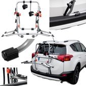 Bagażnik rowerowy na tylną klapę, platforma na 2 rowery AGURI Advans 2 Silver
