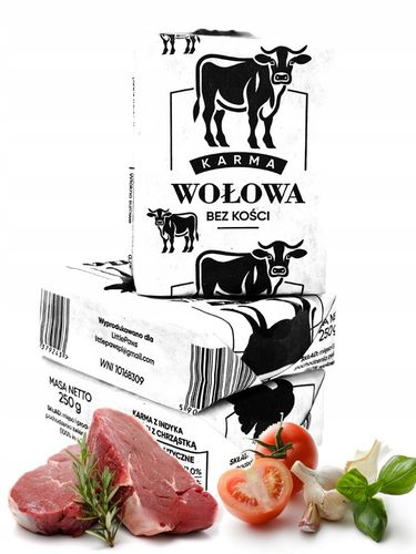 10 KG MIĘSO MROŻONE DLA PSA WOŁOWE BEZ KOŚCI WOŁOWINA BARF KARMA na Arena.pl