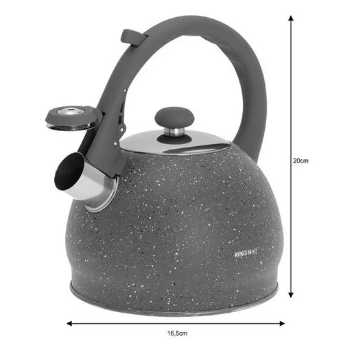 czajnik z gwizdkiem 2l kinghoff kh-1405 marble na Arena.pl