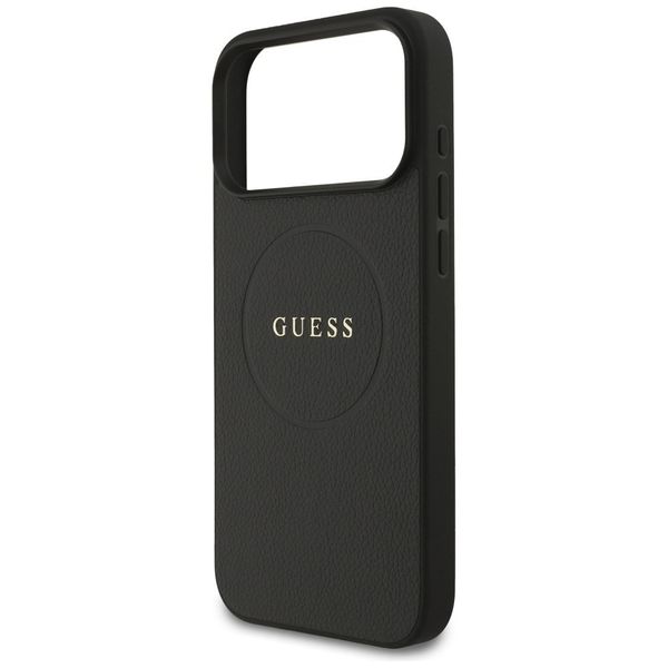 Etui Guess Grained Ring MagSafe do iPhone 17 Pro Max czarny zdjęcie 6