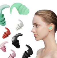 Zatyczki SILIKONOWE do uszu stopery WYCISZAJĄCE do pływania etui KOLORY