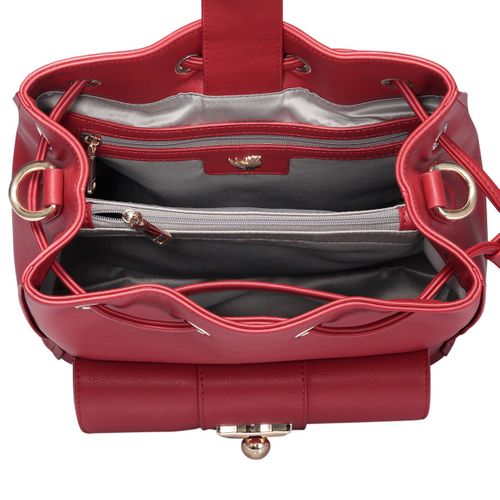 NUCELLE Ściągany czerwony worek na Arena.pl