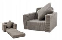 FOTELIK DLA DZIECKA MATERAC ROZKŁADANY FOTEL PUFA