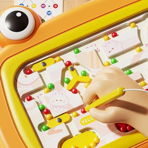 WOOPIE Tablica Magnetyczna Montessori Labirynt Krab Pomarańczowa na Arena.pl