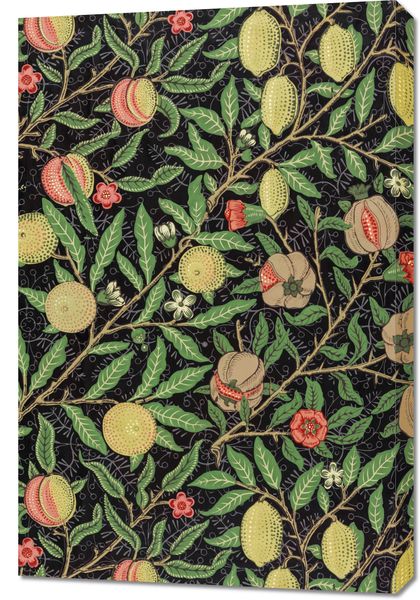 Obraz 60x90cm Fruit Pattern, William Morris Vintage do Salonu zdjęcie 1