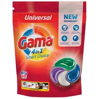 kapsułki do prania gama 4in1 smart choice uniwersalne 60szt