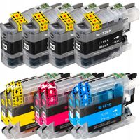 10x TUSZ LC123 XL DO DRUKARKI BROTHER DCP-J132W DCP-J152W DCP-J552DW J752DW