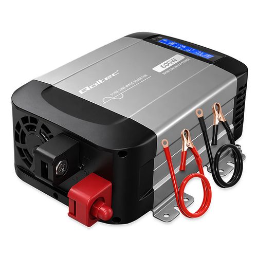 Qoltec przetwornica 12V/230V 300W LCD na Arena.pl