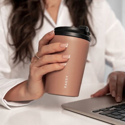 Kubek Termiczny ze stali nierdzewnej Simply Cup - Mocha Mousse 340 ml na Arena.pl