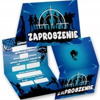 ZAPROSZENIE URODZINOWE DLA GRACZA - GAMERA GRY GRANIE ZAPROSZENIA PRZYJĘCIE