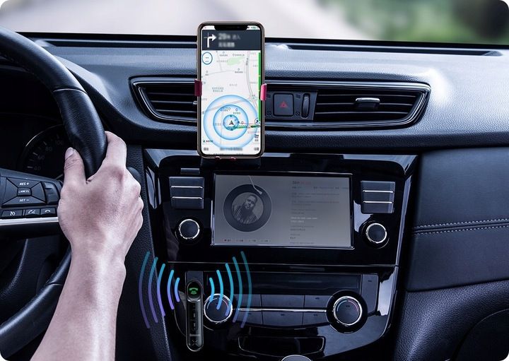 TRAMSMITER SAMOCHODOWY ODBIORNIK ADAPTER BLUETOOTH MINI JACK AUX AUDIO zdjęcie 2