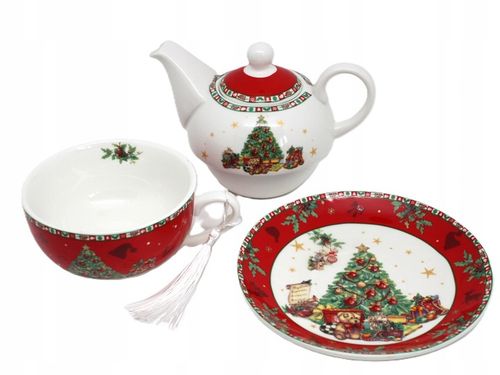 ŚWIĄTECZNY DZBANEK Z FILIŻANKĄ TEA FOR ONE na Arena.pl
