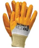 rękawice nitrylowe ze ściągaczem żółte reconit-y 9, nitros - 12 par - rek