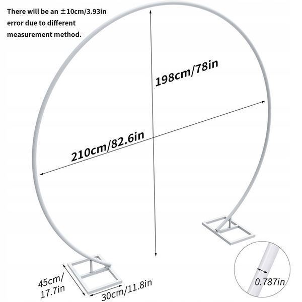 STOJAK Stelaż Na Balony KOŁO Tło Zdjęć Ścianka 2.2m zdjęcie 13