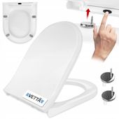 Deska Sedesowa Wolnoopadająca Twarda Wypinana Uniwersalna Mocna Premium WC