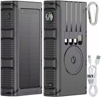 POWERBANK ŁADOWARKA SOLARNY INDUKCJA 36000mAh 8xUSB LATARKA 2x LED USB-C PD