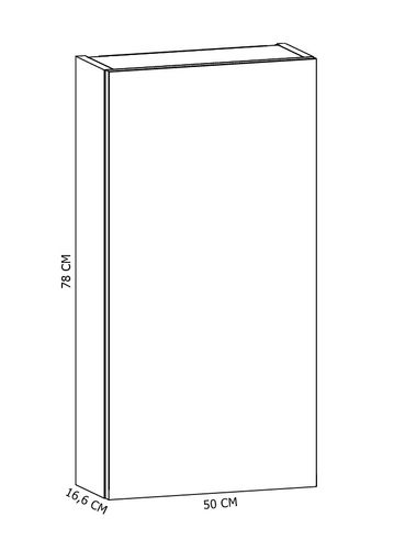 Szafka wisząca EVA 50 nad geberit  biała (W2) na Arena.pl