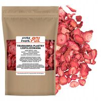 TRUSKAWKI LIOFILIZOWANE 100g Plastry Owoce liofilizowane Truskawka Kol-Pol