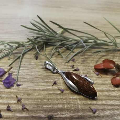 SREBRNY WISIOREK Z PIASKIEM PUSTYNI, TURKUSEM, KORALOWCEM SREBRO PRÓBY 925 zdjęcie 7