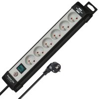 Listwa zasilająca Brennenstuhl Premium-Line 6 gniazd 3m czarno-szara