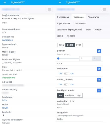 Sterownik Rolet ZigBee TUYA PSMART Czarny na Arena.pl