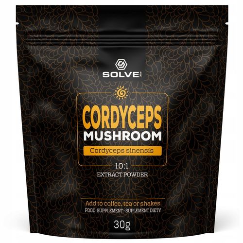 CORDYCEPS SINENSIS 10:1 EKSTRAKT 30G SOLVE LABS na Arena.pl