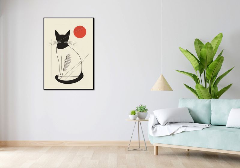 Plakat 70x100cm Czerwony Krąg zdjęcie 4