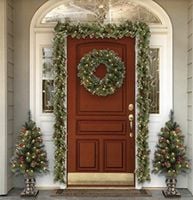 WIANEK WIENIEC BOŻONARODZENIOWY ŚWIĄTECZNY DEKORACJA STROIK NA DRZWI