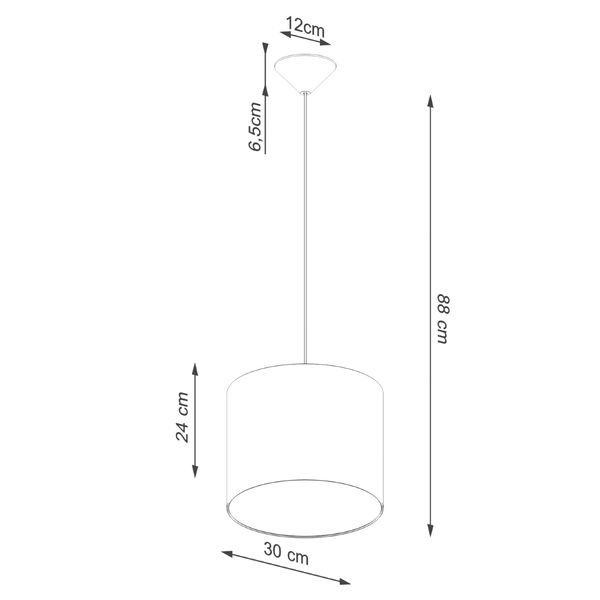 Lampa wisząca NOVA 30 czarna zdjęcie 8