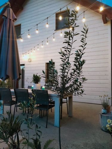 Girlanda Świetlna Ogrodowa Łańcuch Świetlny 20 m + 20 LED E27 Wodoodporna na Arena.pl