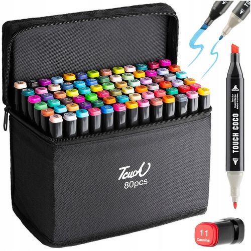 Dwustronne MARKERY PISAKI alkoholowe 80pcs (C024) na Arena.pl