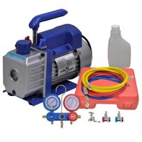 Jednostopniowa pompa próżniowa z rozdzielaczem na 2 mierniki