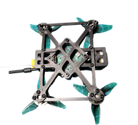 Rama FPV Freestyle Wide X PLA <18g 2 cale czarna DJI O4 Air Unit ver. 2
