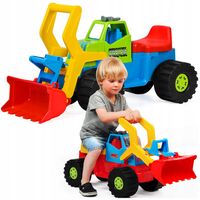 KOPARKA JEŹDZIK DUŻA ZABAWKA DUŻE KOŁA SAMOCHÓD Ruchoma Łyżka DLA DZIECI