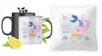Dla Mai Zestaw Kubek Magiczny + Poduszka Z Nadrukiem Ze Zdjęciem