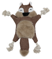 Przytulanka dla psa szeleszcząca wiewiórka ze sznurkami 28x26cm UNIQ PETS