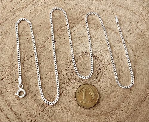 SREBRNY MĘSKI ŁAŃCUSZEK PANCERKA 020/55cm SREBRO 925 DLA NIEGO na Arena.pl