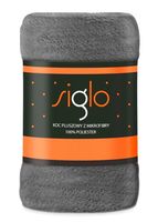 Koc Pluszowy 130X170 Mikrofibra Siglo Popiel