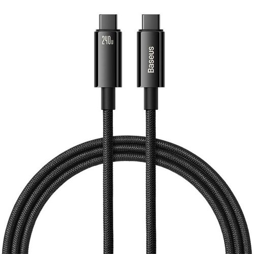 kabel usb-c do usb-c baseus tungsten gold 240w 1m (czarny) na Arena.pl