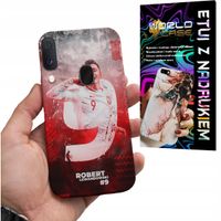 ETUI CASE DO SAMSUNG A40 - FC BARCELONA LEWANDOWSKI PIŁKARSKIE WZORY