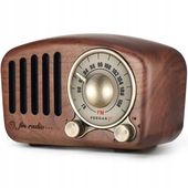 Feegar RETRO Radio FM Kuchenne Drewniane BT SD 10h